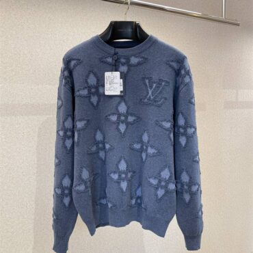 Textured Cotton Crewneck LV