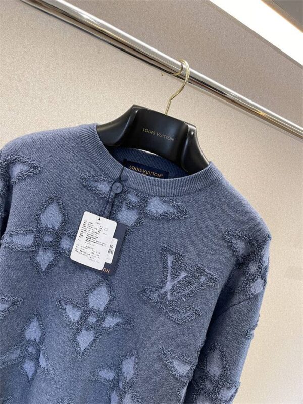 Textured Cotton Crewneck LV - Image 2