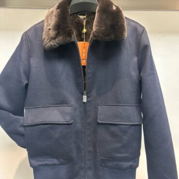 Cashmere jacket with entire Fur inside 100% Fox Fur