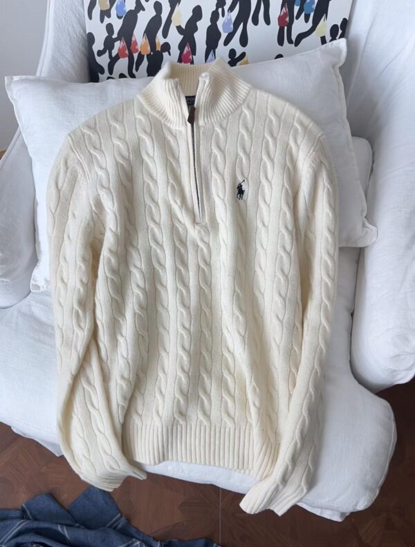 Ralph Lauren Quarter zip Jumper<span> - </span>M, Gray